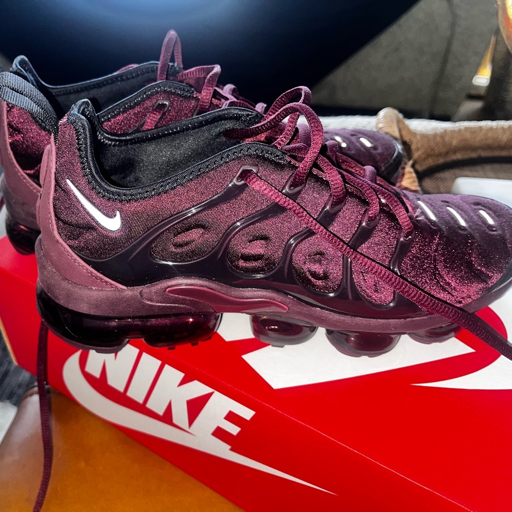 Nike Maroon Air VaporMax Plus Shoes